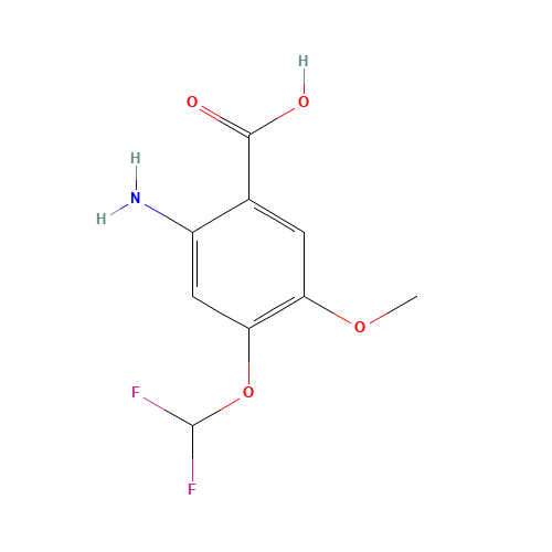 2-Amino-4-(difluoromethoxy)-5-methoxybenzoic acid (CAS: 923145-68-0) - Related Chemical Product