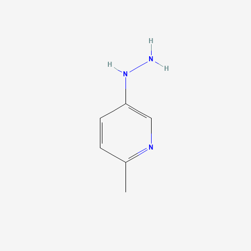 (6-Methyl-pyridine-3-yl)-hydrazine (CAS: 197516-48-6) - Chemical Structure and Molecular Formula 
