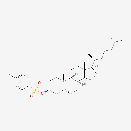 3-beta-Hydroxy-5-cholestene 3-tosylate (CAS: 1182-65-6) - Chemical Structure and Molecular Formula 