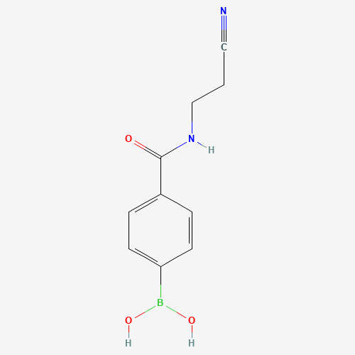 4-(2-Cyanoethylaminocarbonyl)phenylboronic acid (CAS: 850568-16-0) - Chemical Structure and Molecular Formula 