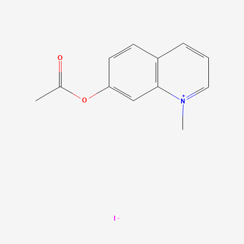 7-Acetoxy-1-methylquinolinium iodide (CAS: 7270-83-9) - Chemical Structure and Molecular Formula 