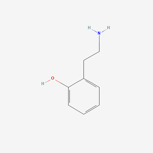 2-Hydroxyphenethylamine (CAS: 2039-66-9) - Chemical Structure and Molecular Formula 