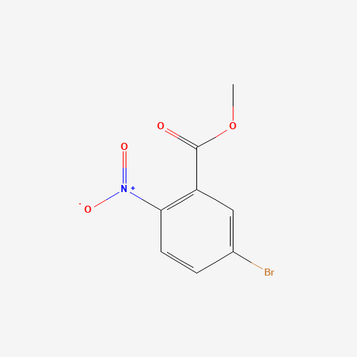 5-Bromo-2-nitro-benzoic acid methyl ester (CAS: 883554-93-6) - Chemical Structure and Molecular Formula 