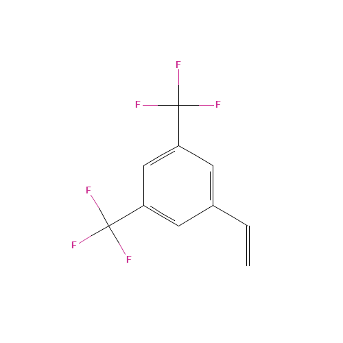 3,5-Bis(trifluoromethyl)styrene (CAS: 349-59-7) - Chemical Structure and Molecular Formula 