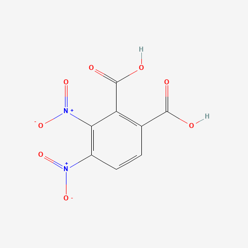 3,4-Dinitro-1,2-benzenedicarboxylic acid (CAS: 92971-15-8) - Chemical Structure and Molecular Formula 
