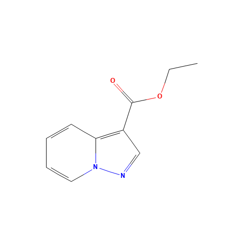 Ethyl pyrazolo[1,5-a]pyridine-3-carboxylate (CAS: 16205-44-0) - Chemical Structure and Molecular Formula 