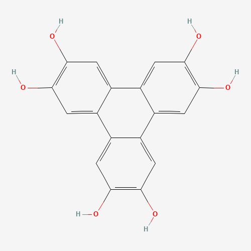 2,3,6,7,10,11-Hexahydroxytriphenylene (CAS: 4877-80-9) - Chemical Structure and Molecular Formula 