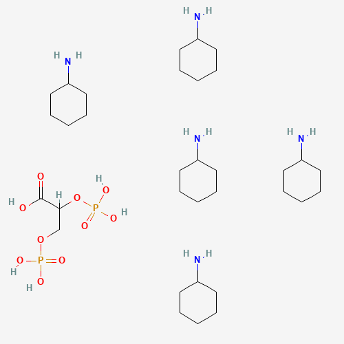 2,3-Diphospho-D-glyceric acid pentacyclohexylamine salt (CAS: 62868-79-5) - Chemical Structure and Molecular Formula 
