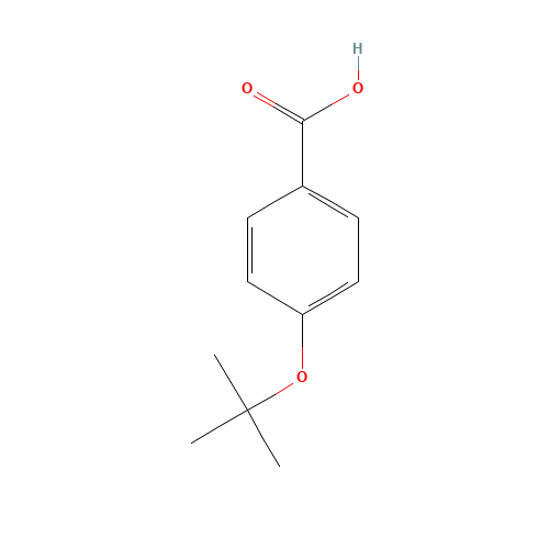 4-t-Butoxybenzoic acid (CAS: 13205-47-5) - Chemical Structure and Molecular Formula 