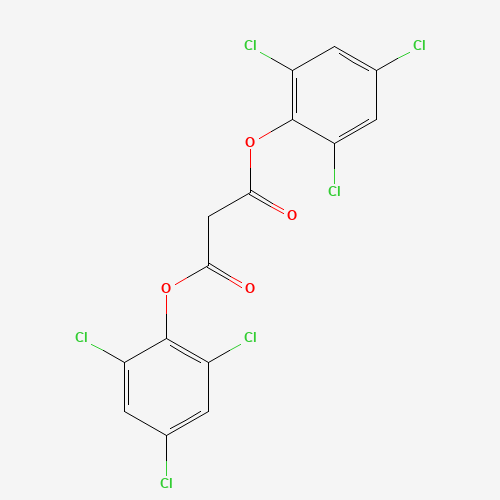 Malonic acid bis(2,4,6-trichlorophenyl) ester (CAS: 15781-70-1) - Chemical Structure and Molecular Formula 