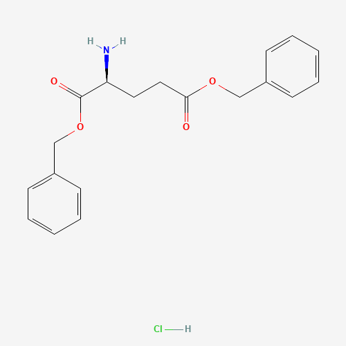 H-Glu(Obzl)-Obzl hydrochloride (CAS: 4561-10-8) - Chemical Structure and Molecular Formula 