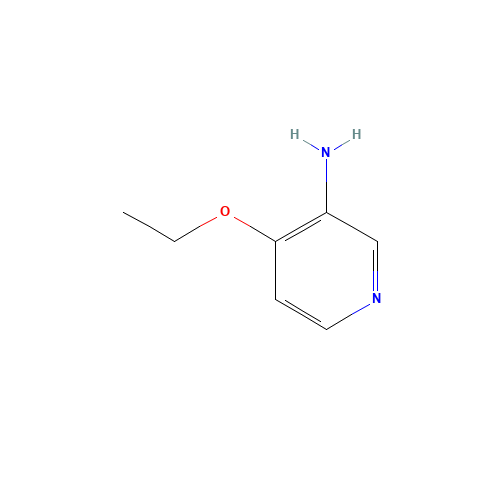 4-Ethoxy-3-aminopyridine (CAS: 1633-43-8) - Chemical Structure and Molecular Formula 