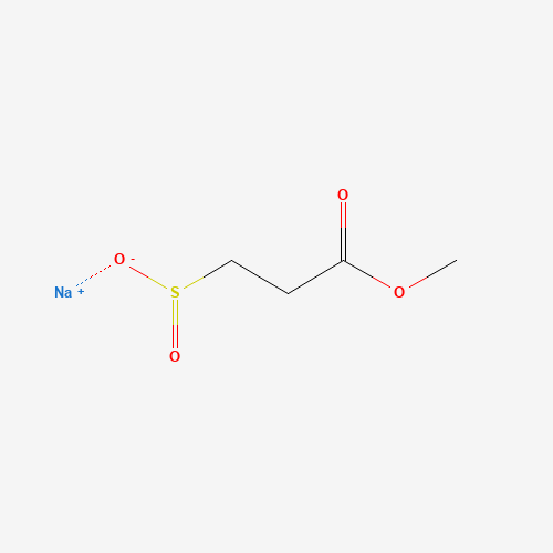 Sodium 3-methoxy-3-oxopropane-1-sulfinate (CAS: 90030-48-1) - Chemical Structure and Molecular Formula 
