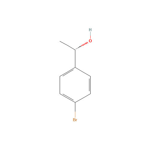 (S)-1-(4-Bromophenyl)ethanol (CAS: 100760-04-1) - Chemical Structure and Molecular Formula 