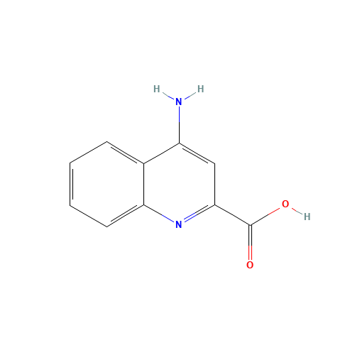4-Aminoquinoline-2-carboxylic acid (CAS: 157915-66-7) - Chemical Structure and Molecular Formula 