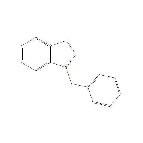 1-Benzyl-2,3-dihydro-1H-indole (CAS: 61589-14-8) - Chemical Structure and Molecular Formula 
