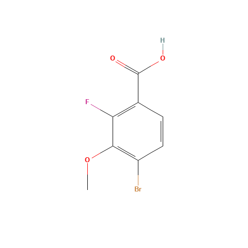 4-Bromo-2-fluoro-3-methoxy-benzoic acid (CAS: 194804-92-7) - Related Chemical Product