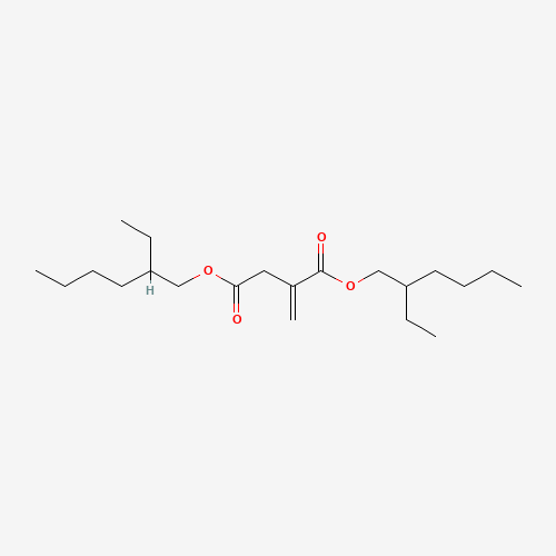 Bis(2-ethylhexyl)methylenesuccinate (CAS: 2287-83-4) - Chemical Structure and Molecular Formula 