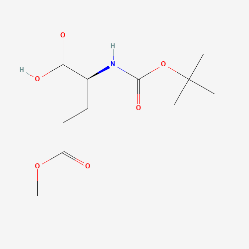 Boc-Glu(OMe)-OH (CAS: 45214-91-3) - Chemical Structure and Molecular Formula 