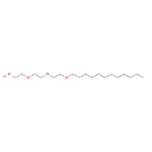 2-[(2-Dodecyloxy)ethoxy)ethoxy]ethanol (CAS: 3055-94-5) - Chemical Structure and Molecular Formula 