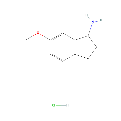 1-Amino-6-methoxyindan (CAS: 103028-80-4) - Chemical Structure and Molecular Formula 