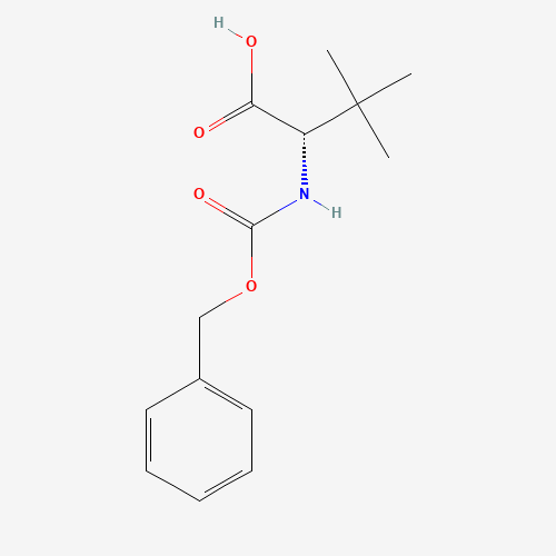 Z-L-T-Butylglycine (CAS: 62965-10-0) - Chemical Structure and Molecular Formula 