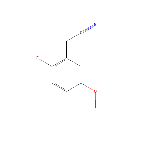 5-Methoxy-2-fluorobenzylcyanide (CAS: 672931-28-1) - Chemical Structure and Molecular Formula 