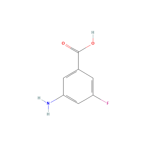 3-Amino-5-fluorobenzoic acid (CAS: 786616-54-4) - Chemical Structure and Molecular Formula 