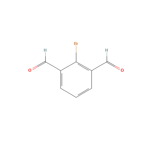 2-Bromo-1,3-diformylbenzene (CAS: 79839-49-9) - Chemical Structure and Molecular Formula 