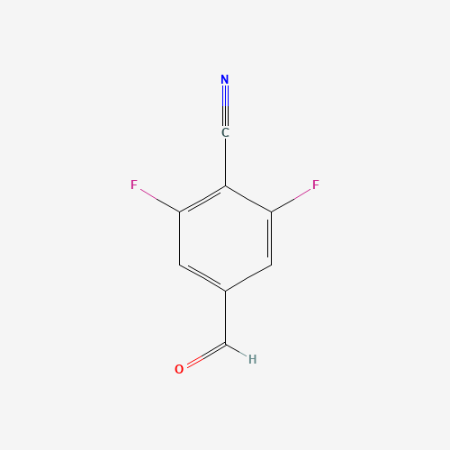 4-Cyano-3,5-difluorobenzaldehyde chemical structure 4-Cyano-3,5-difluorobenzaldehyde (CAS: 433939-88-9) - Chemical Structure and Molecular Formula