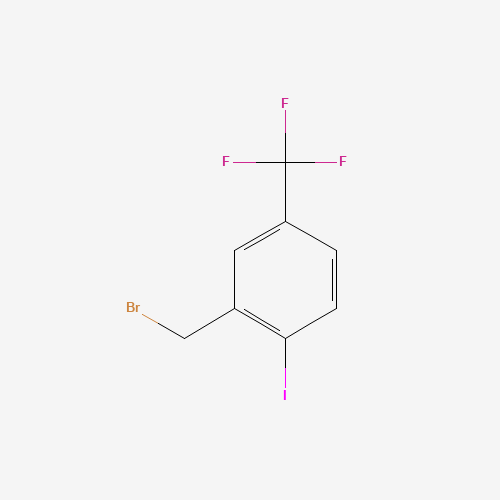 2-Iodo-5-trifluoromethylbenzylbromide (CAS: 702641-06-3) - Chemical Structure and Molecular Formula 