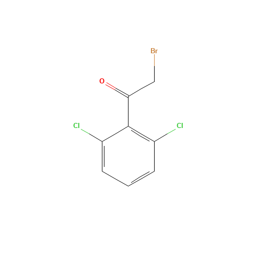 2-Bromo-2',6'-dichloroacetophenone (CAS: 81547-72-0) - Chemical Structure and Molecular Formula 