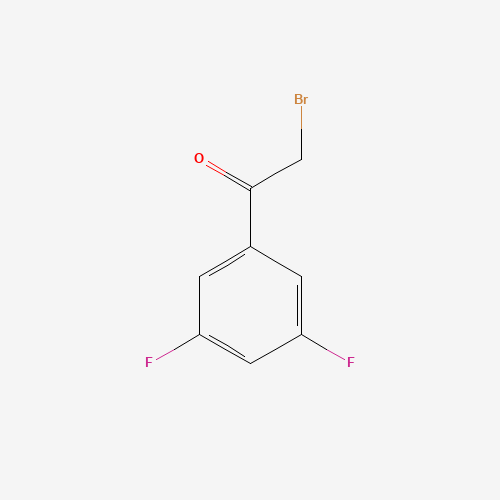 2-Bromo-3',5'-difluoroacetophenone (CAS: 220607-75-0) - Chemical Structure and Molecular Formula 