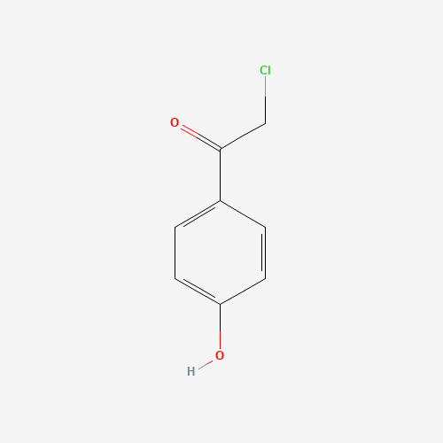 2-Bhloro-4'-hydroxyacetophenone (CAS: 6305-04-0) - Chemical Structure and Molecular Formula 