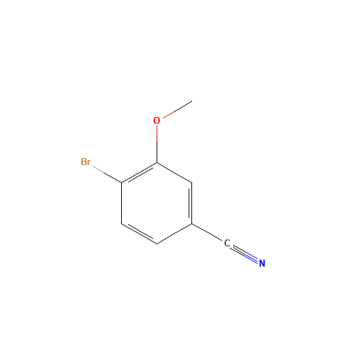 4-Bromo--3-methoxybenzonitrile (CAS: 120315-65-3) - Chemical Structure and Molecular Formula 