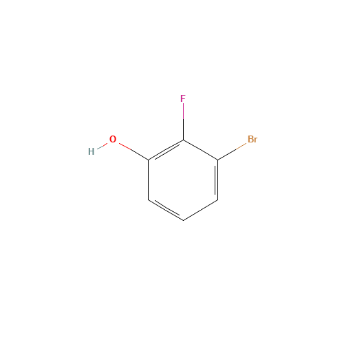 3-Bromo-2-fluorophenol (CAS: 156682-53-0) - Chemical Structure and Molecular Formula 