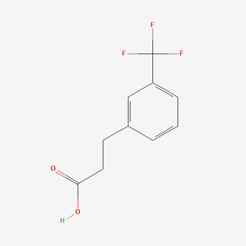 3-Trifluoromethylbenzenepropanoic acid (CAS: 585-50-2) - Chemical Structure and Molecular Formula 