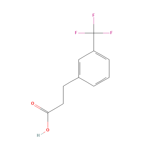 3-Trifluoromethylbenzenepropanoic acid (CAS: 585-50-2) - Chemical Structure and Molecular Formula 