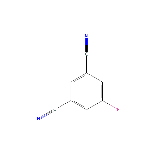 5-Fluoroisophthalonitrile (CAS: 453565-55-4) - Chemical Structure and Molecular Formula 