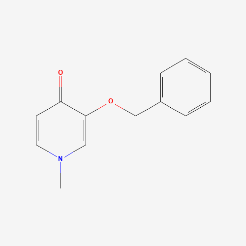 1-methyl-3-(phenylmethoxy)-4(1H)-Pyridinone (CAS: 1064077-34-4) - Chemical Structure and Molecular Formula 