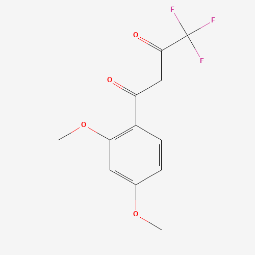 1-(2,4-DIMETHOXYPHENYL)-4,4,4-TRIFLUORO-1,3-BUTANEDIONE5-oxime,monosodium salt (CAS: 82529-67-7) - Chemical Structure and Molecular Formula 