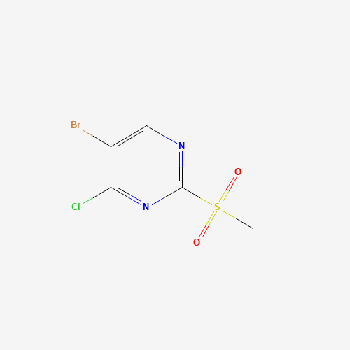 5-Bromo-4-chloro-2-(methylsulfonyl)pyrimidine (CAS: 79091-24-0) - Chemical Structure and Molecular Formula 