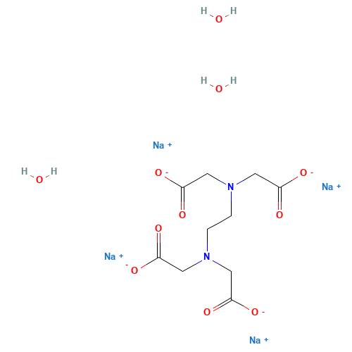 EDTA tetrasodiumsalt (CAS: 67401-50-7) - Chemical Structure and Molecular Formula 