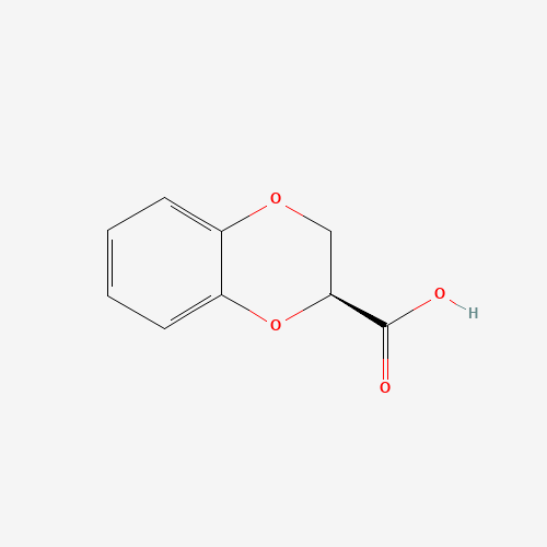 (S)-1,4-Benzodioxane-2-carboxylic acid (CAS: 70918-54-6) - Chemical Structure and Molecular Formula 