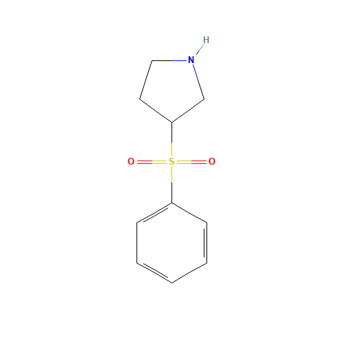 3-Benzenesulfonyl-pyrrolidine (CAS: 101769-04-4) - Chemical Structure and Molecular Formula 