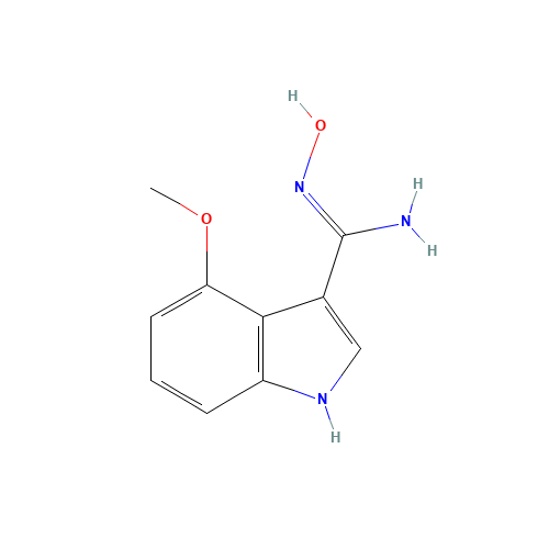 N-Hydroxy-4-methoxy-1H-indole-3-carboxamidine (CAS: 889943-82-2) - Related Chemical Product