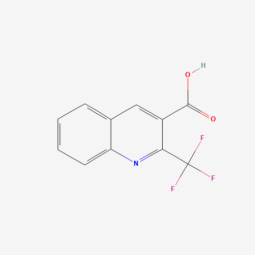2-Trifluoromethyl-quinoline-3-carboxylic acid (CAS: 587886-26-8) - Chemical Structure and Molecular Formula 