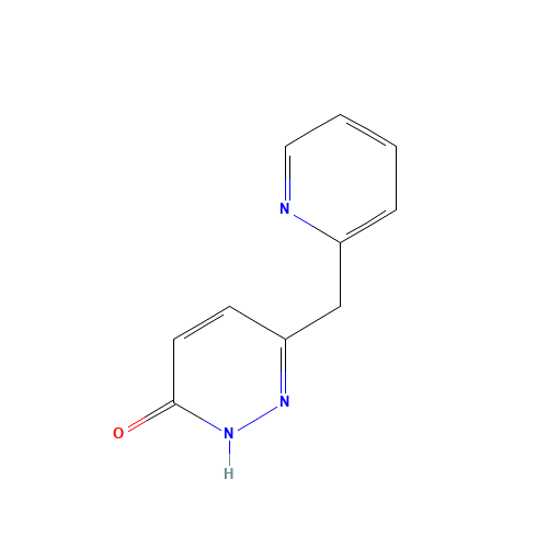 6-Pyridin-2-ylmethyl-pyridazin-3-ol (CAS: 338779-41-2) - Chemical Structure and Molecular Formula 