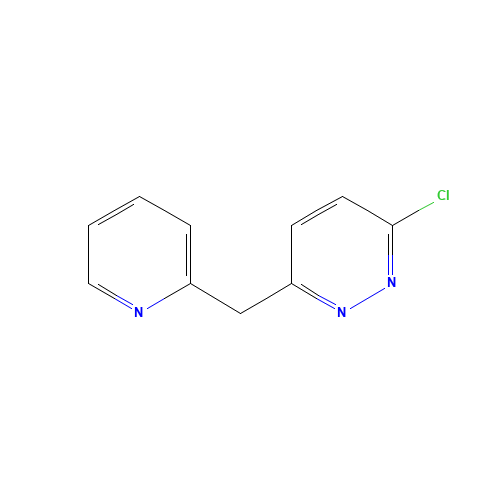 3-Chloro-6-pyridin-2-ylmethyl-pyridazine (CAS: 338779-81-0) - Chemical Structure and Molecular Formula 