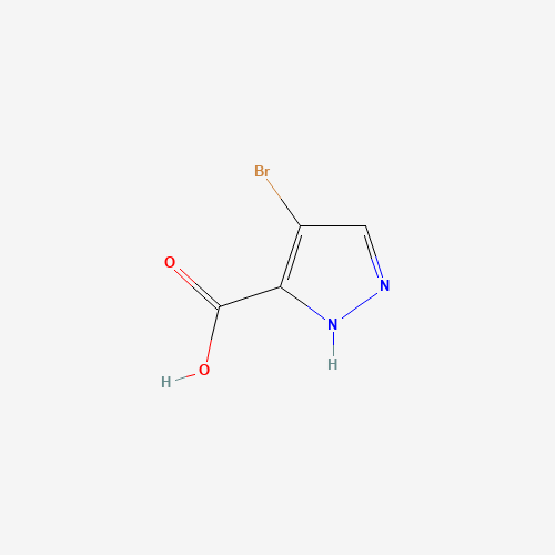 4-Bromo-1H-pyrazole-3-carboxylic acid (CAS: 13745-17-0) - Chemical Structure and Molecular Formula 